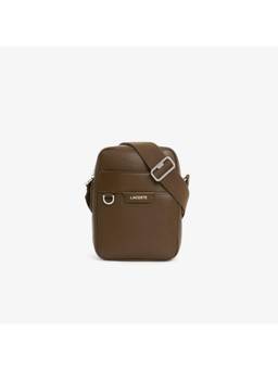 Lacoste - Ossian Leather Sling Bag - Brown