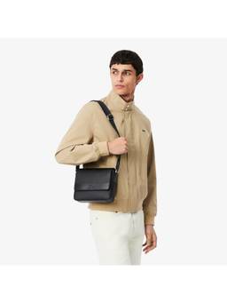 Lacoste - Chantaco Leather Sling Bag - Black
