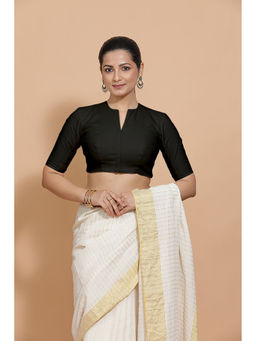 Binks - Ananya X Rozaana Black V-Neck Solid Stitched Blouse