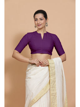 Binks - Ananya X Rozaana Magenta V-Neck Solid Stitched Blouse