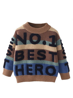 Little Surprise Box - Multi-Color Self Design Sweater