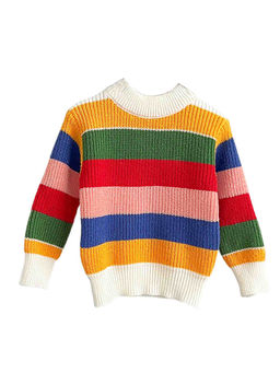 Little Surprise Box - Multi-Color Stripes Sweater