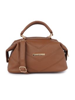 Lapis O Lupo - Brown Solid-Plain Sling and Cross bags