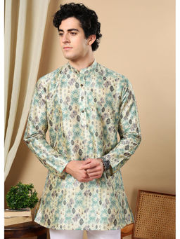 TATTVA - Green Printed Short Kurta