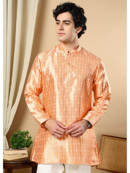 TATTVA - Orange Printed Short Kurta