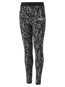 Puma - Alpha Aop Girls Black Tights