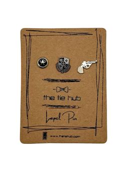 The Tie Hub - Western Sheriff Theme Lapel Pins (Pack of 3)