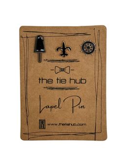 The Tie Hub - Black and Silver Nautical Brooches (Pack of 3)