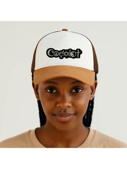 The Tie Hub - White & Brown Coexist Logo Trucker Cap