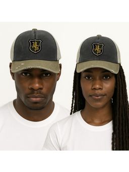 The Tie Hub - Charcoal & Olive HS Shield Logo Trucker Cap