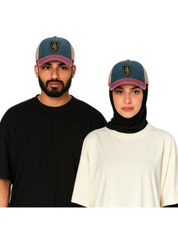 The Tie Hub - Blue & Maroon HS Shield Logo Trucker Cap