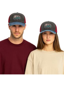 The Tie Hub - Charcoal & Blue Old Van Logo Trucker Cap