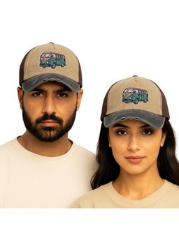 The Tie Hub - Brown & Charcoal Old Van Logo Trucker Cap