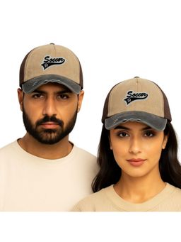 The Tie Hub - Brown & Charcoal Soccer Logo Trucker Cap