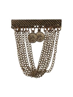 The Tie Hub - Zarome Gold Chain Elegant Brooch