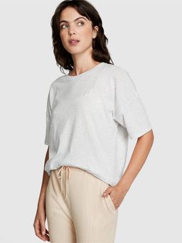 Victoria's Secret - Grey Cotton Oversized T-shirt
