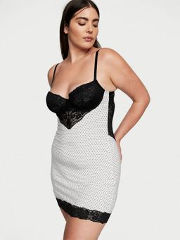 Victoria's Secret - White Modal And Lace Mini Slip Dress