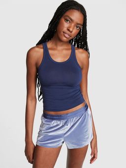Victoria's Secret - Blue Velvet Boxy Sleep Shorts