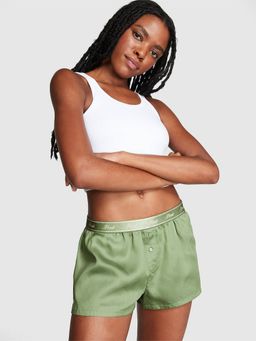 Victoria's Secret - Green Tencel Boxy Shorts
