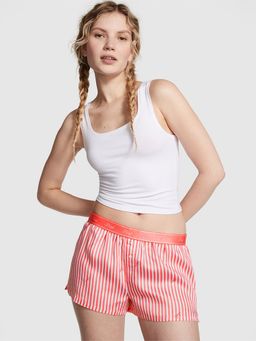 Victoria's Secret - Red Tencel Boxy Shorts