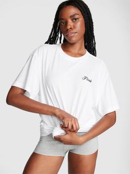 Victoria's Secret - White Cotton Oversized T-shirt