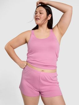 Victoria's Secret - Pink Spill-The-Tea Cotton Shorts