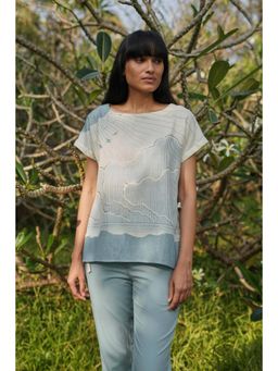 Kaveri - Women Off White Linen Blend Top