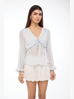 The Clothing Factory - Bluebell Whisper Top