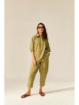 SPACE - Ikigai Green Top And Bag Pant