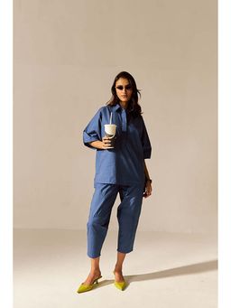 SPACE - Ikigai Blue Top And Bag Pant