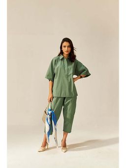 SPACE - Ikigai Green Top And Bag Pant