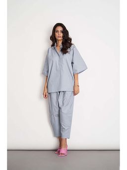 SPACE - Ikigai Blue Top And Bag Pant