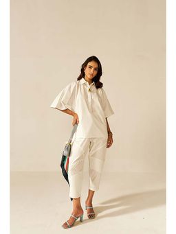 SPACE - Ikigai White Top And Bag Pant