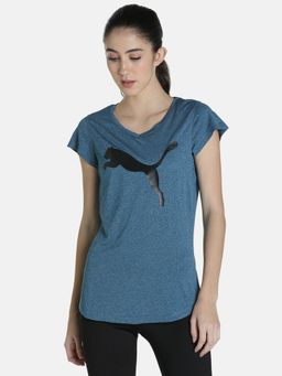 Puma - Heather Cat Womens Blue T-shirt