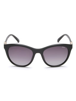 IDEE - Smoke Gradient Lens Butterfly Sunglass Full Rim Shiny Black Frame (53)