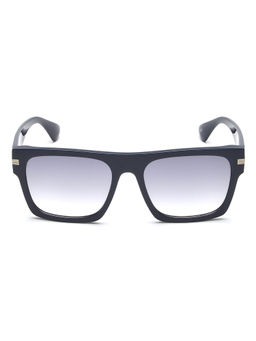 IDEE - Smoke Gradient Fm Lens Square Sunglass Shiny Blue Shiny Silver Part Frame (55)