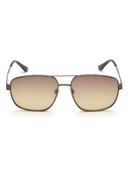 IDEE - Brown Gradient Fm Lens Square Sunglass Full Rim Shiny Brown Frame (58)