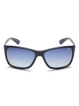 IDEE - Blue Gradient Lens Square Sunglass Full Rim Shiny Blue Frame (61)