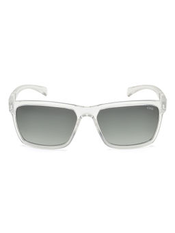 IDEE - Green Gradient Lens Square Sunglass Full Rim Shiny Crystal Frame (58)