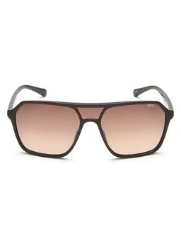 IDEE - Brown Gradient Lens Square Sunglass Full Rim Shiny Dark Brown Shiny Orange Frame (56)