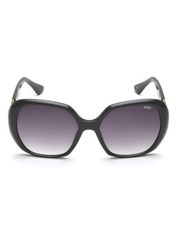 IDEE - Smoke Gradient Lens Square Sunglass Full Rim Shiny Green Frame (55)