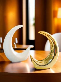Ekhasa - Moon Showpieces for Home Decor Cute Decorative Items for Living Room & Office
