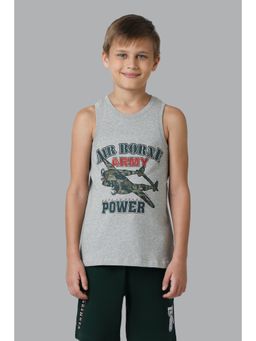 Van Heusen Innerwear - Van Heusen Boys Smart Tech & Easy Stain Release Vest - Grey Melange2