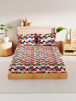 BIANCA - Bamboo Micro Bedsheet with 2 Pillow Covers Floral Multi (King)
