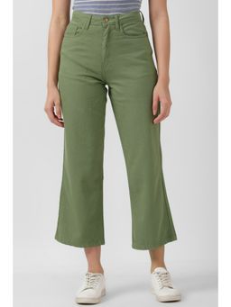 Van Heusen - Women Green Dark Wash Regular Fit Jeans