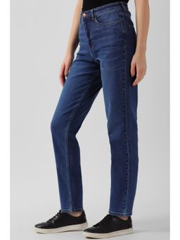 Van Heusen - Women Navy Mid Wash Regular Fit Jeans