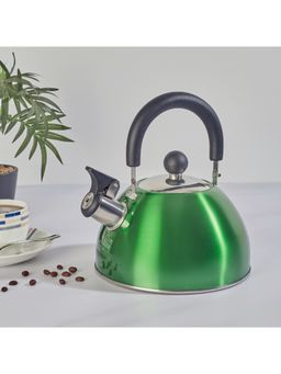 HomeTown - Brew Steel Whistling Kettle 2.5 Ltr In Green Colour