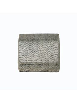 Tarini Nirula - Camellia Silver Embellished Clutch