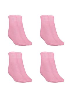 MUKHAKSH - Men Winter Baby Pink Ankle Socks (Pack of 4)