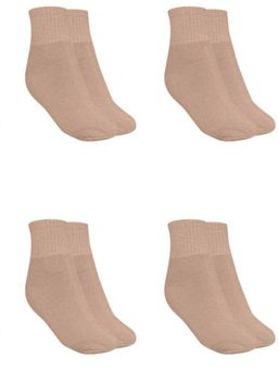 MUKHAKSH - Men Winter Beige Ankle Socks (Pack of 4)
